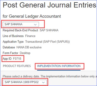 SAP S/4HANA Fiori App for Classic GUI Transaction...