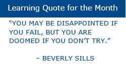 Learning Quote of the Month