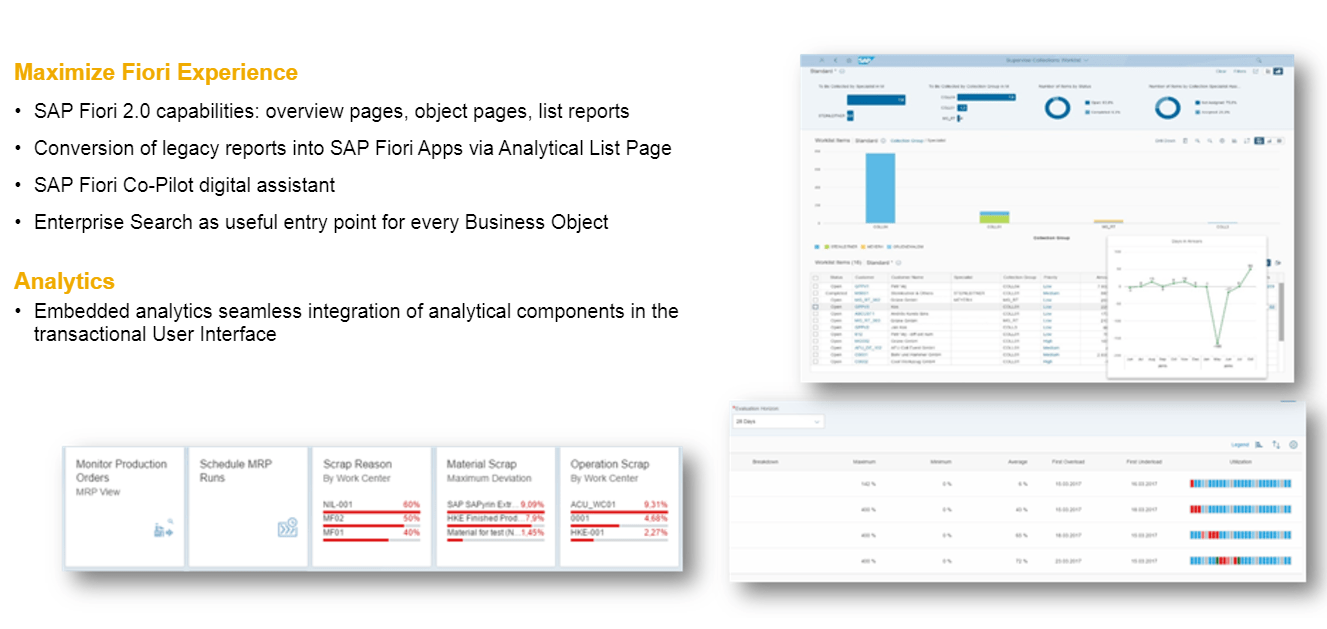 User experience in S/4 HANA