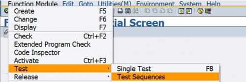 BAPI test sequence