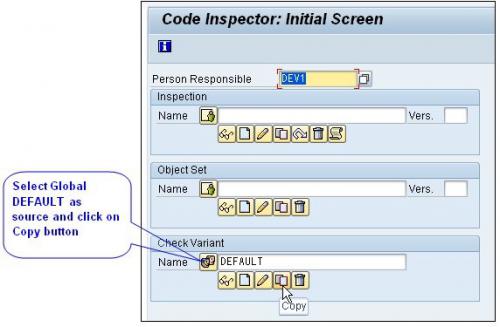 Code Inspector Initial Screen