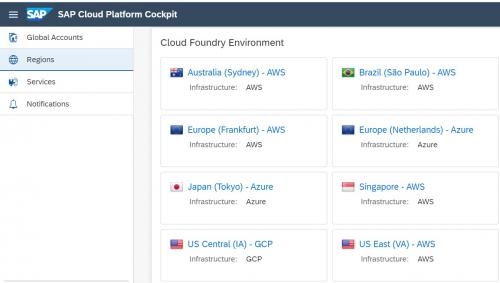 SAP Cloud Platform Cockpit