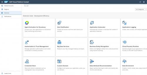 SAP Cloud Platform Services
