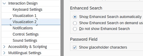 SAP GUI password option