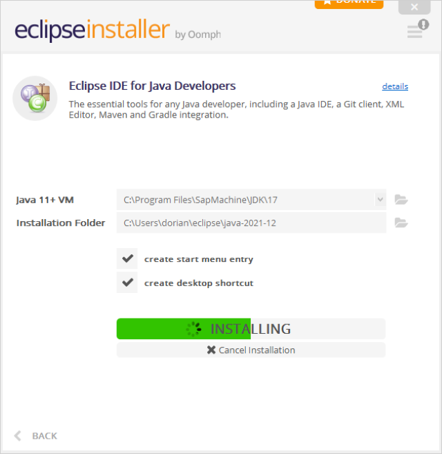 Install Eclipse IDE