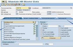 SAP employee master data