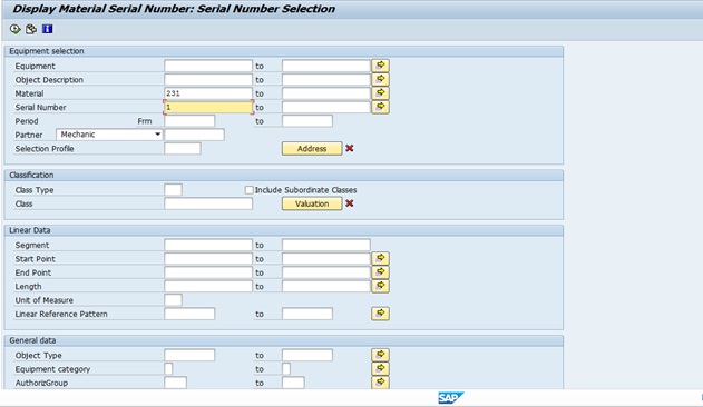 Serial Number display in IQ09 transaction